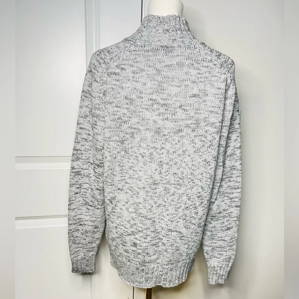Peter Millar Men’s cotton Wool blend Gray Roll Neck Sweater Sz M